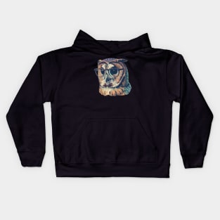 Barn Owl Brainiac: The Wise-Guy Spectacled Tee Kids Hoodie